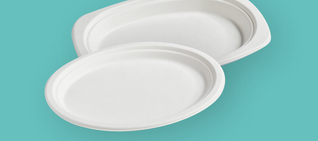 Sugarcane Oval Plates