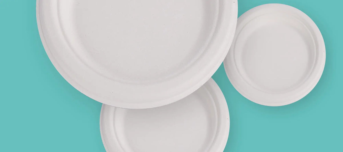 Sugarcane Round Plates – Majestic Packaging