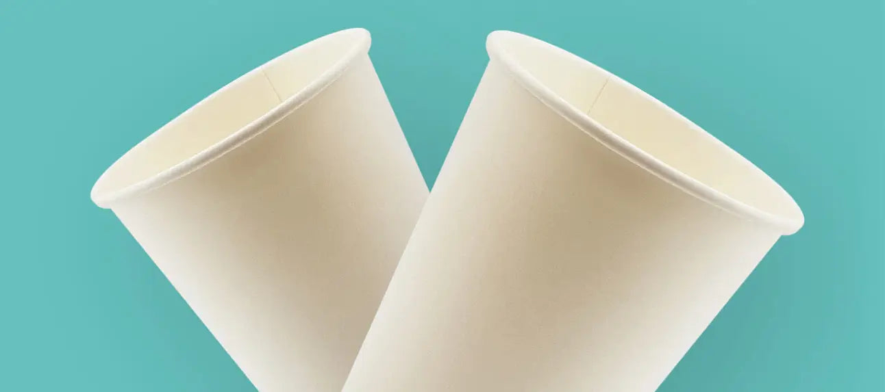 White Aqueous Double Wall Hot Cups