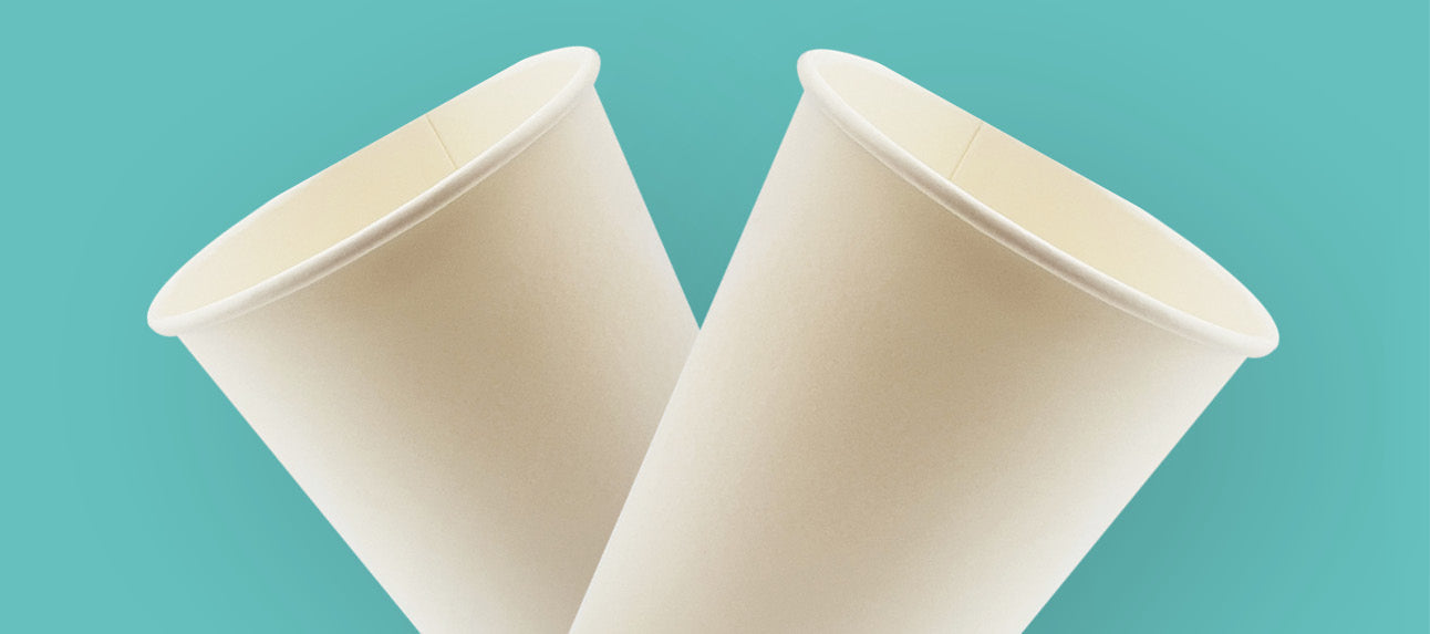 White Aqueous Single Wall Hot Cups