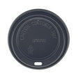 80mm Black Traveller Lid - Hot Cup Lid