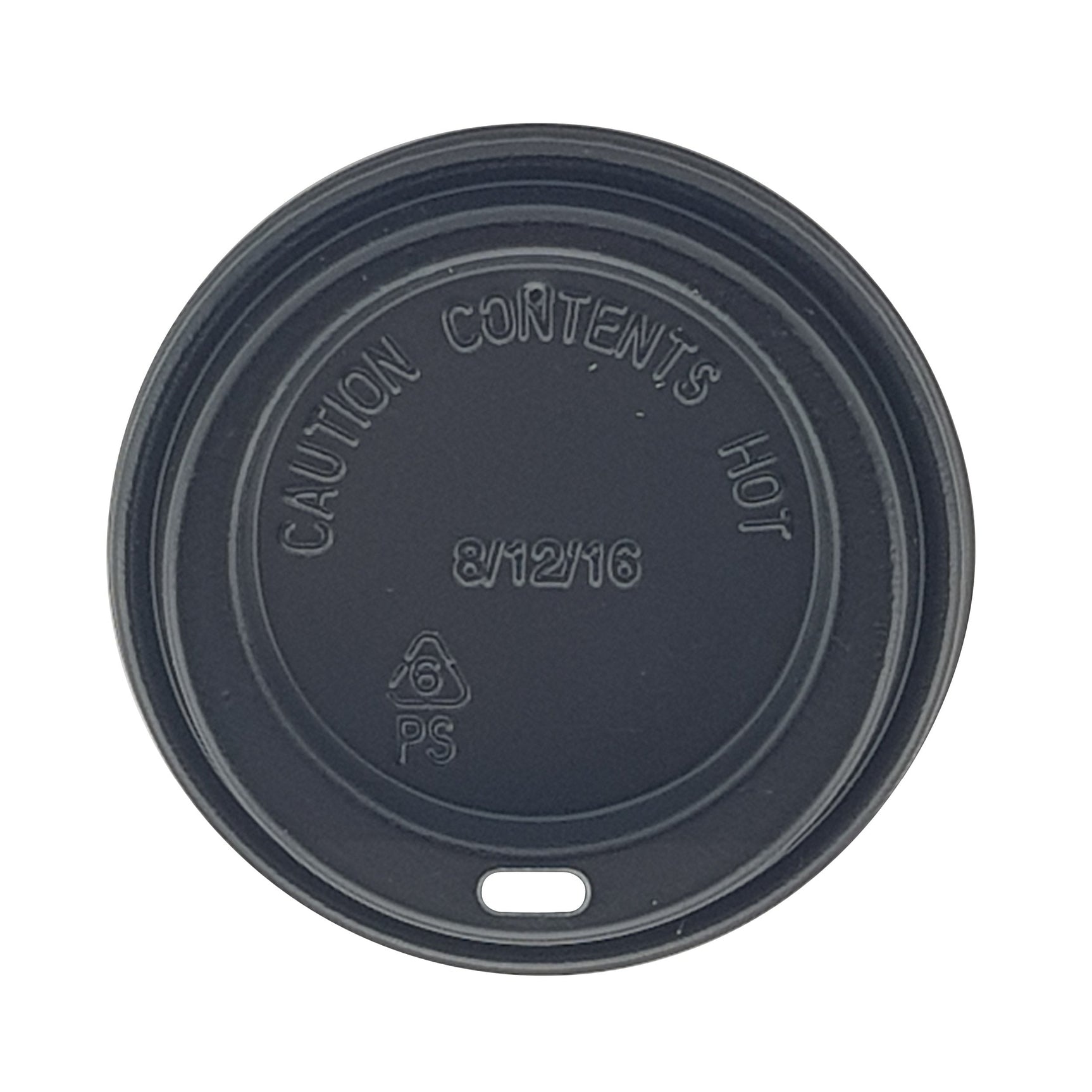 80mm Black Traveller Lid - Hot Cup Lid