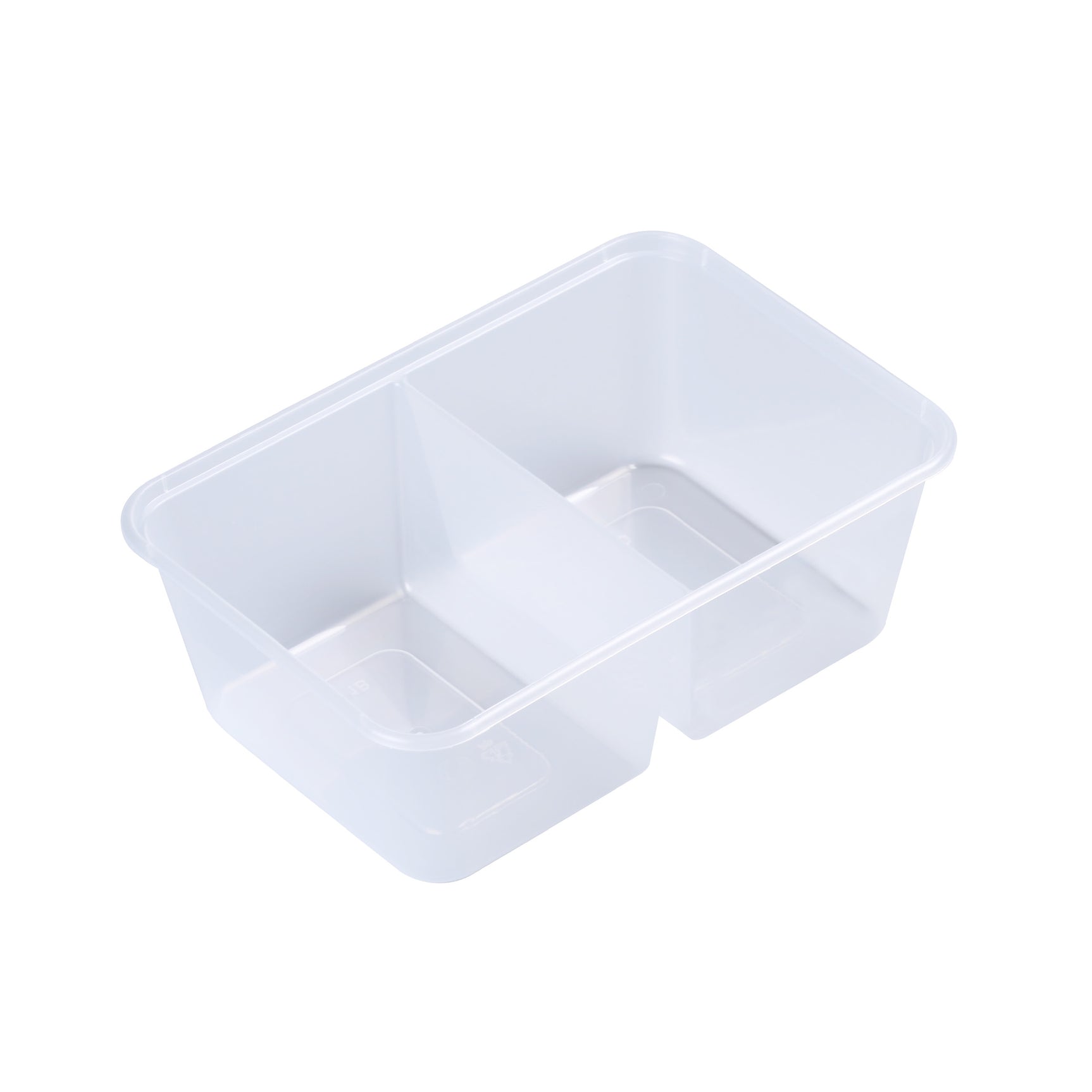 1000ml Rectangular Takeaway Container 2 Compartments