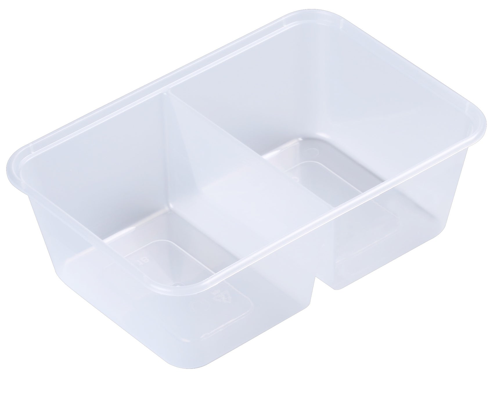 750ml Rectangular Takeaway Container 2 Compartments