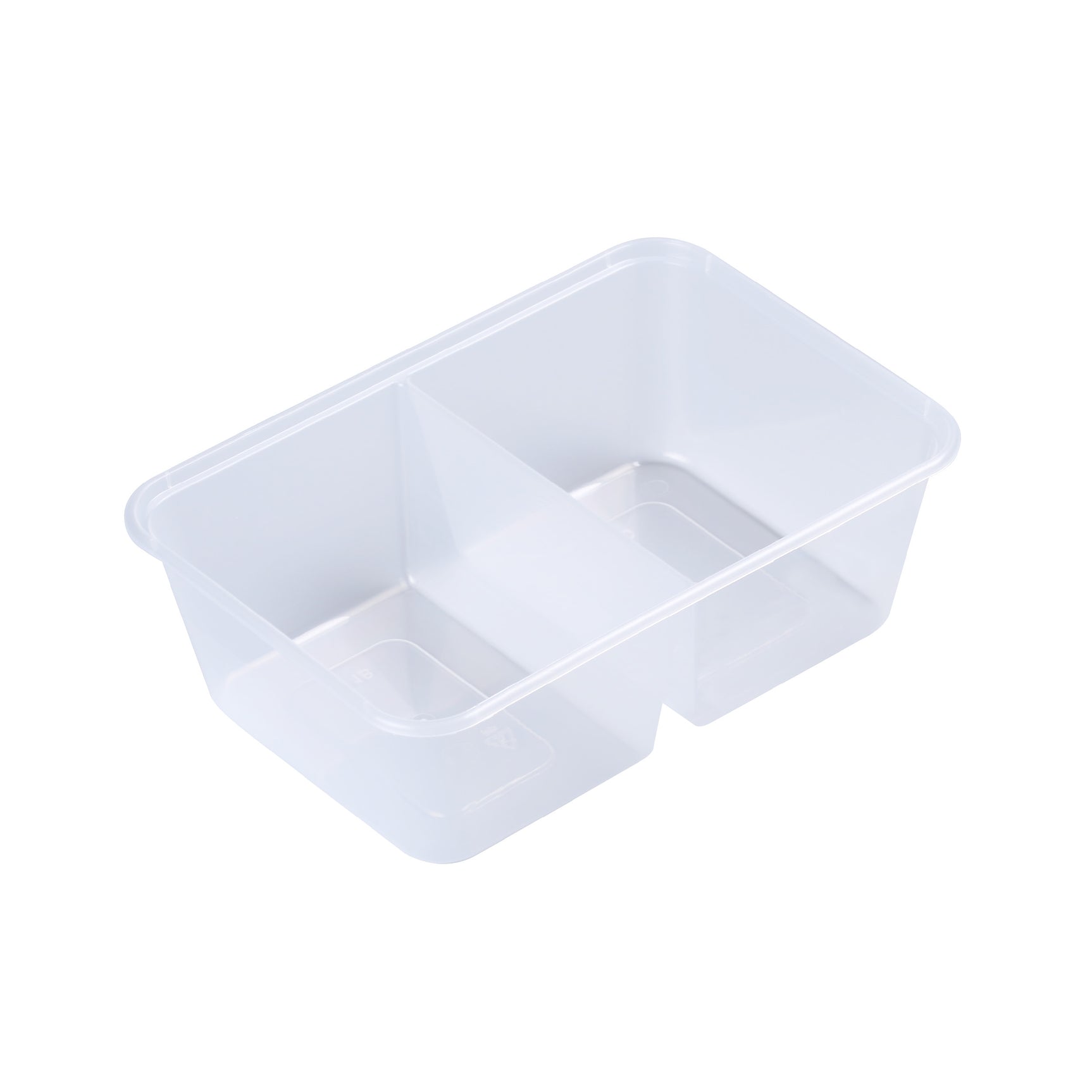 750ml Rectangular Takeaway Container 2 Compartments