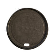 86mm Black Paper Aqueous Coated Lid - Hot Cup Lid