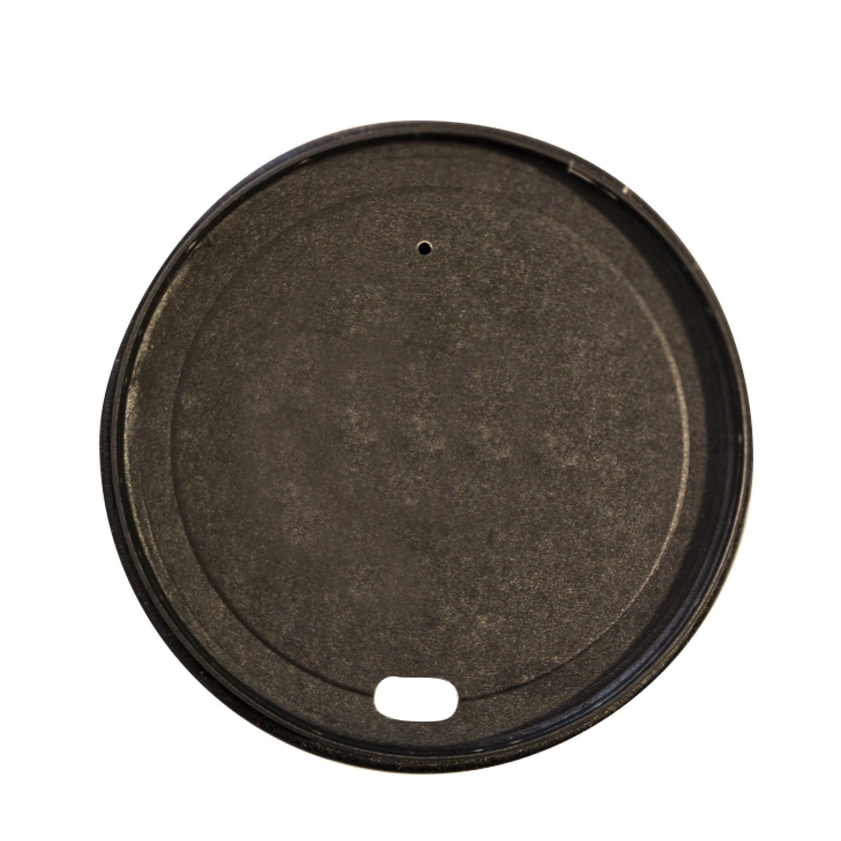 86mm Black Paper Aqueous Coated Lid - Hot Cup Lid