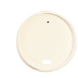 86mm White Paper Aqueous Coated Lid - Hot Cup Lid