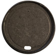 90mm Black Paper Aqueous Coated Lid - Hot Cup Lid