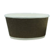 720ml Fine Ripple Brown Triple Wall Paper PE Coated Bowl - Bowl