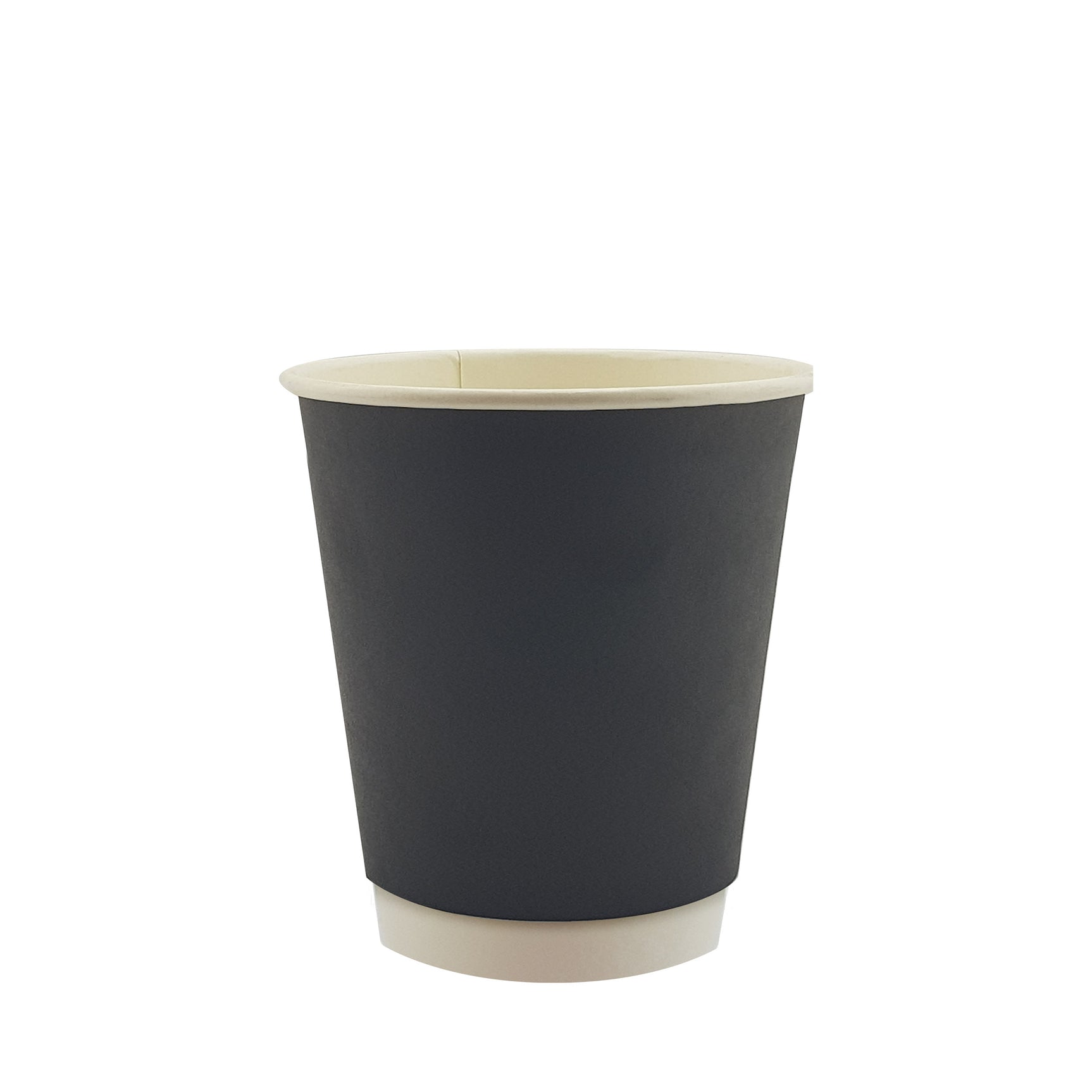 12oz / 90mm Black Double Wall Aqueous Coated Cup
