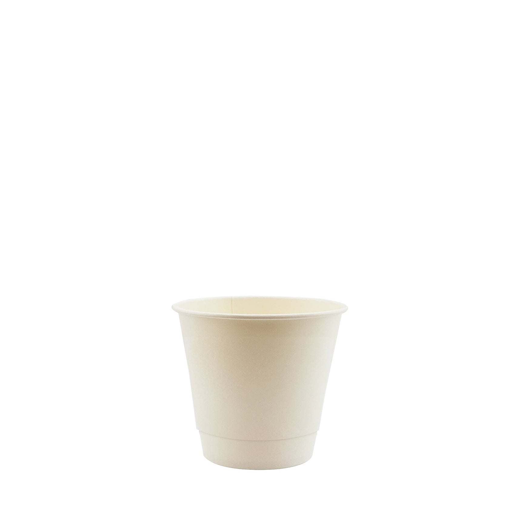 4oz / 62mm White Double Wall Aqueous Coated Cup - Hot Paper Cups