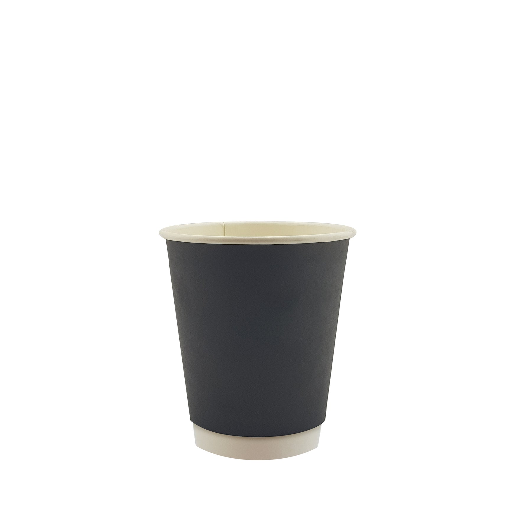 8oz / 80mm Black Double Wall Aqueous Coated Cup