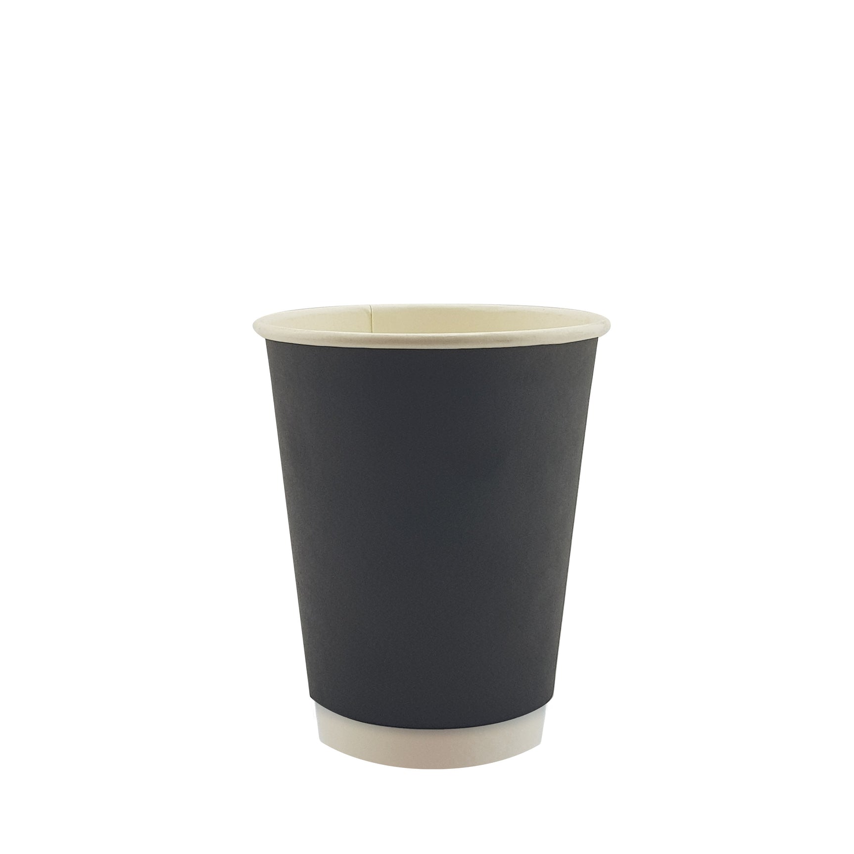 8oz / 86mm Black Double Wall Aqueous Coated Cup