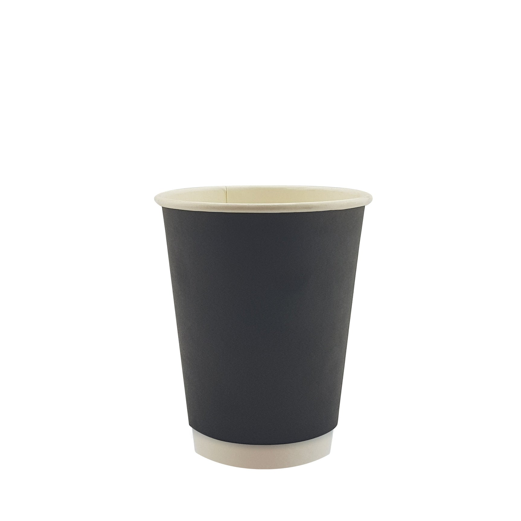 8oz / 86mm Black Double Wall Aqueous Coated Cup - Hot Paper Cups