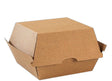 Jumbo Burger Box 110x110x100mm Kraft Clamshell - Kraft