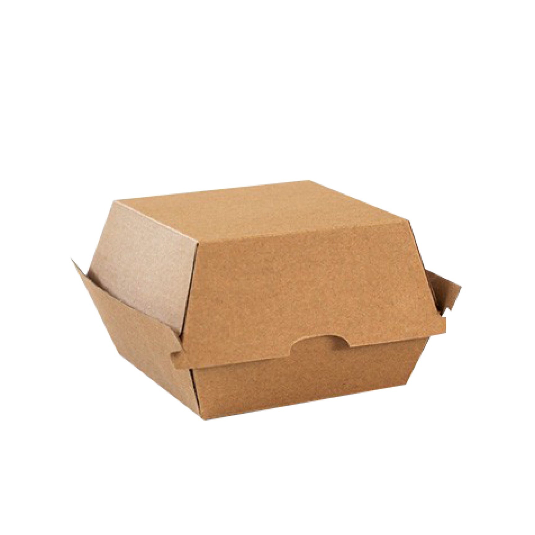 Jumbo Burger Box 110x110x100mm Kraft Clamshell