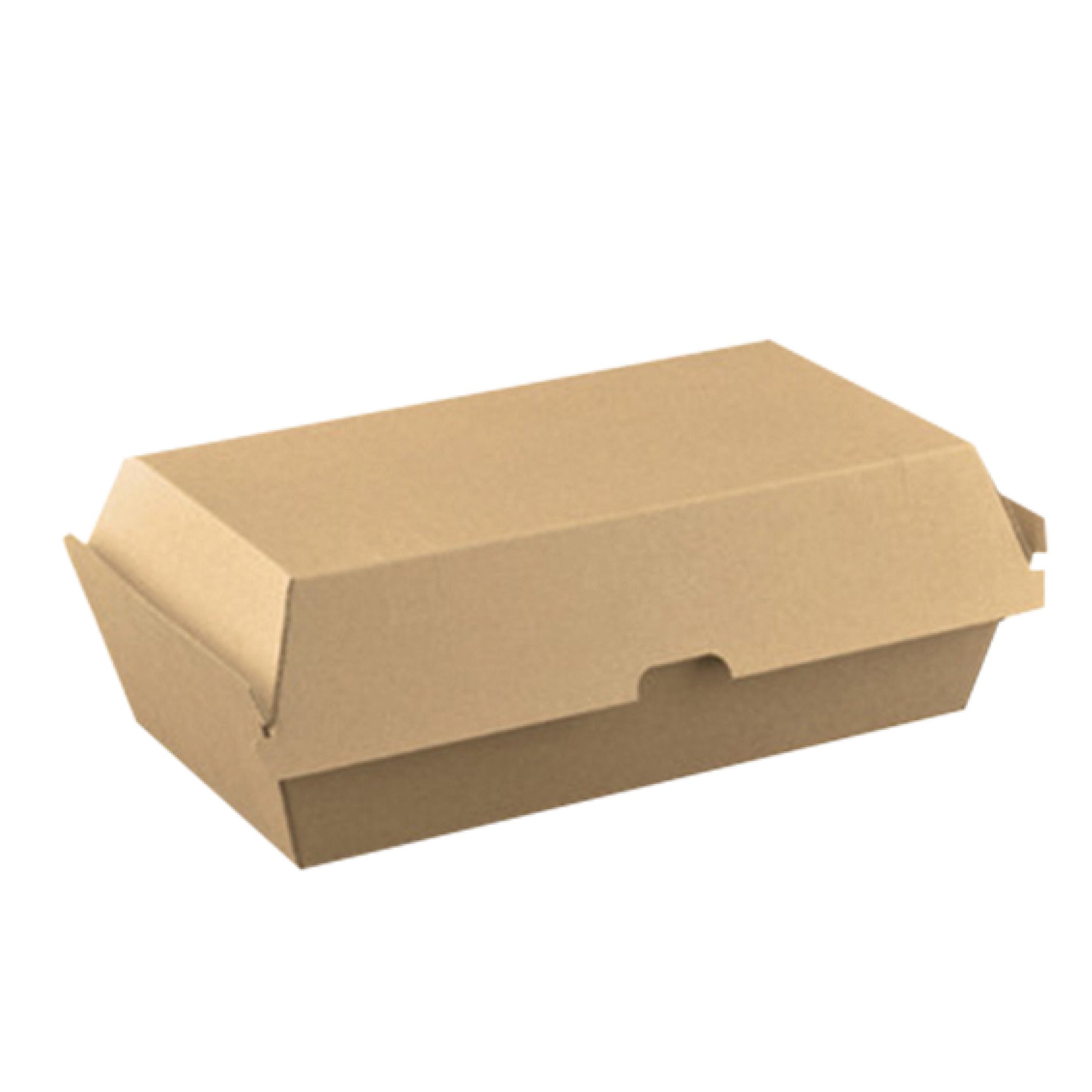 Large Snack Box 205x107x77mm Kraft Clamshell