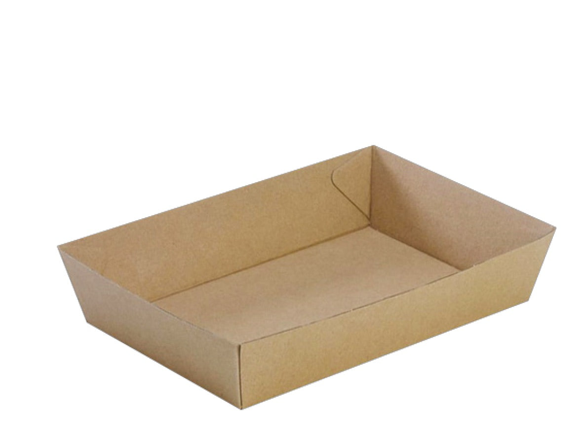 225x179x58mm Kraft Open Tray - Kraft