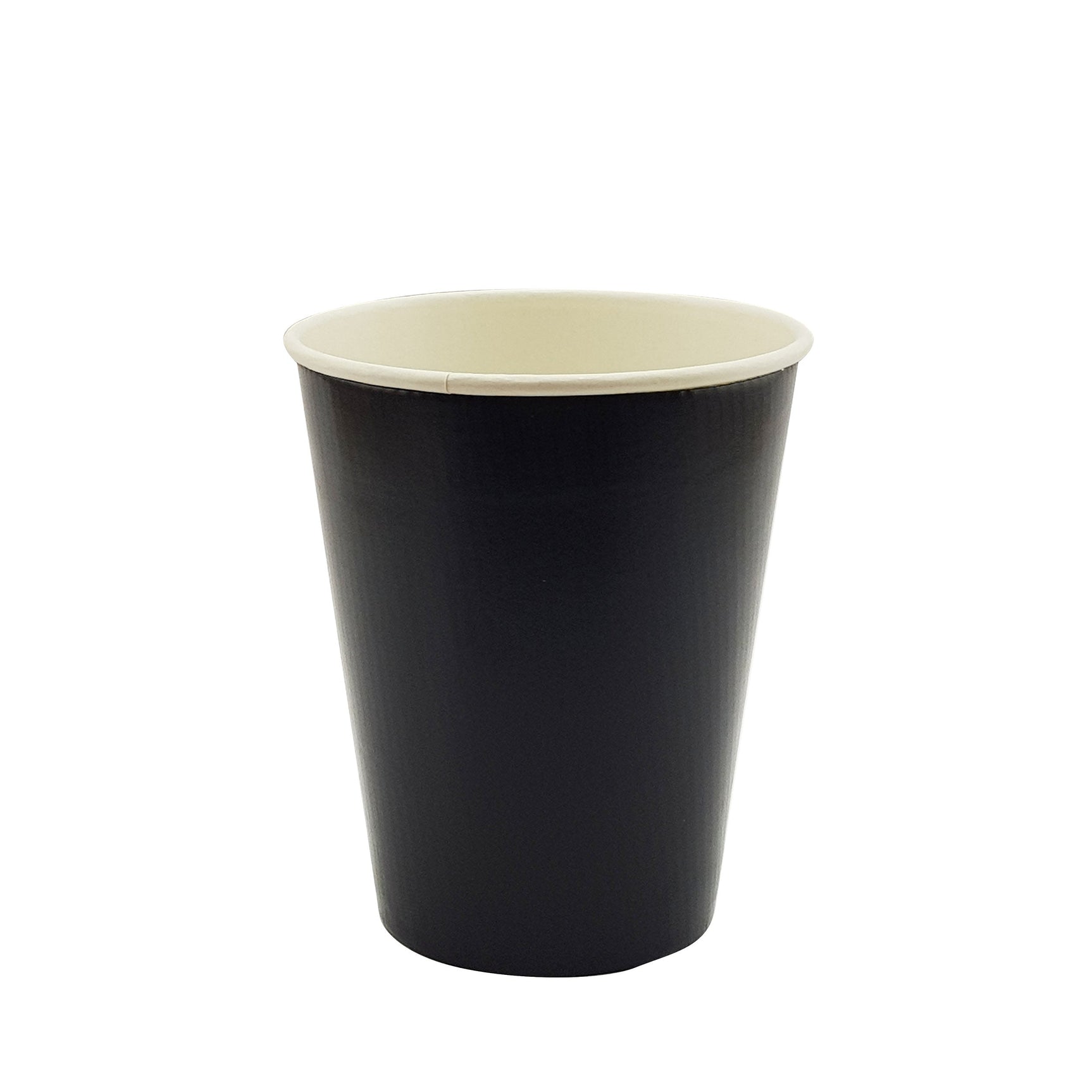 12oz / 86mm Black Triple Wall Double Base Aqueous Coated Cup - Hot Paper Cups