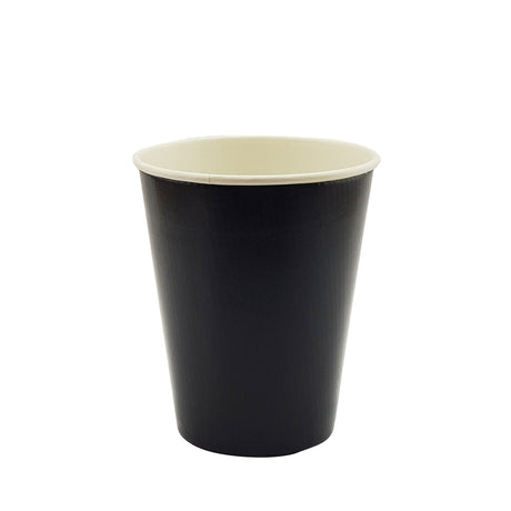 12oz / 86mm Black Triple Wall Double Base Aqueous Coated Cup - Hot Paper Cups
