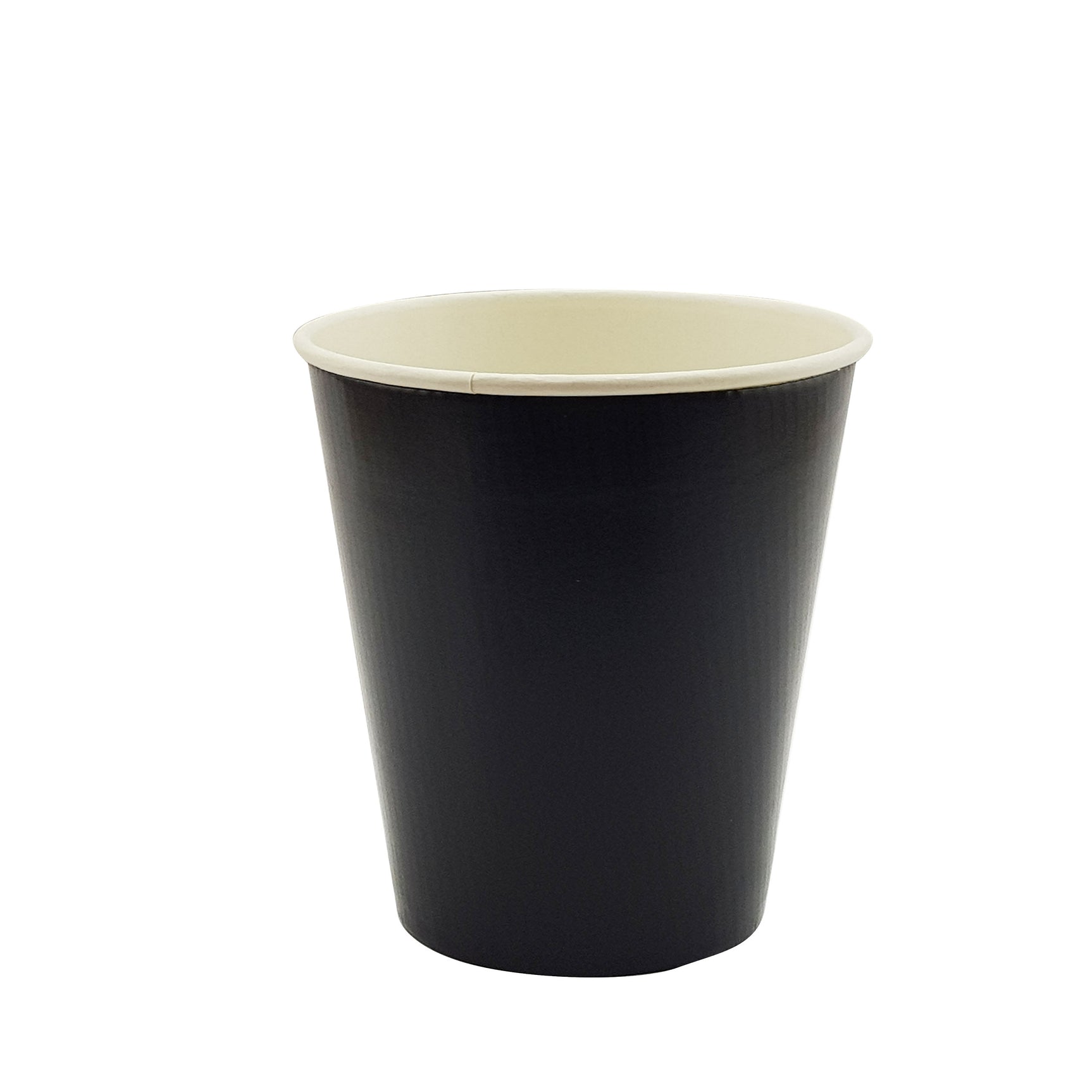 12oz / 90mm Black Triple Wall Double Base Aqueous Coated Cup