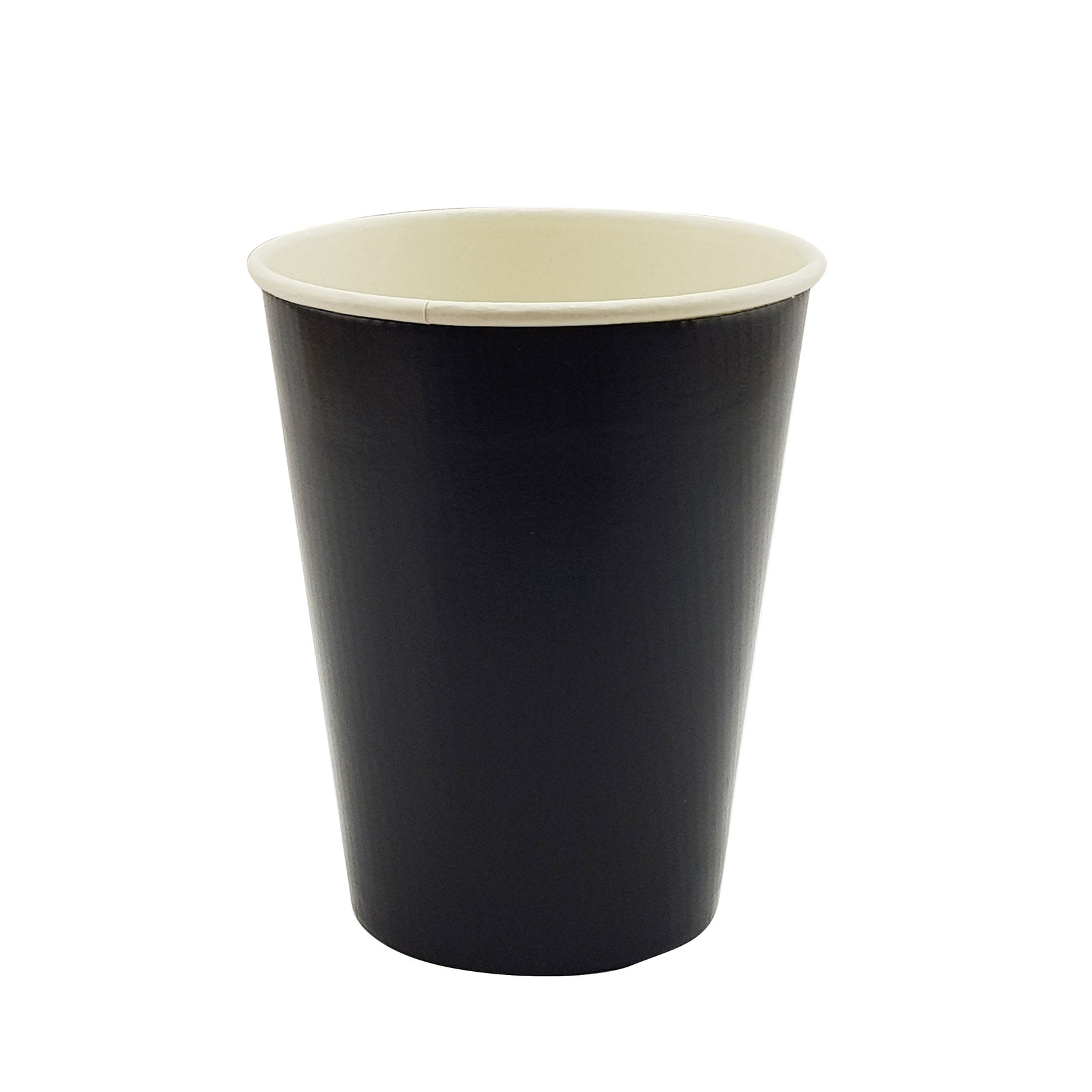 16oz / 90mm Black Triple Wall Double Base Aqueous Coated Cup
