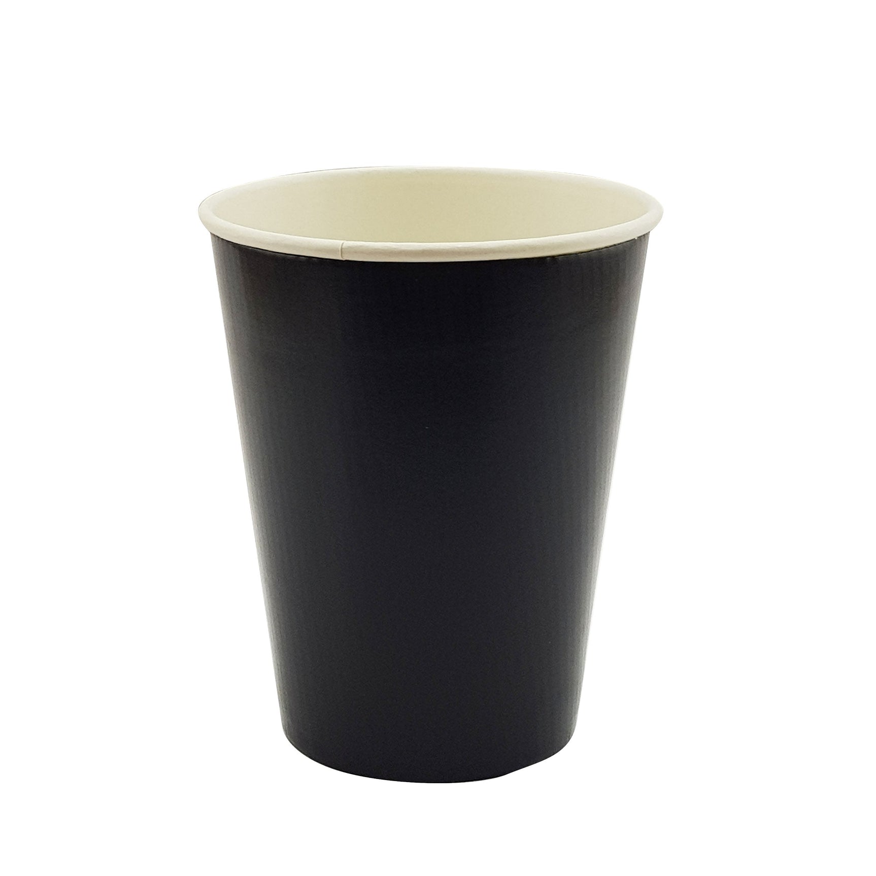 16oz / 90mm Black Triple Wall Double Base Aqueous Coated Cup - Hot Paper Cups