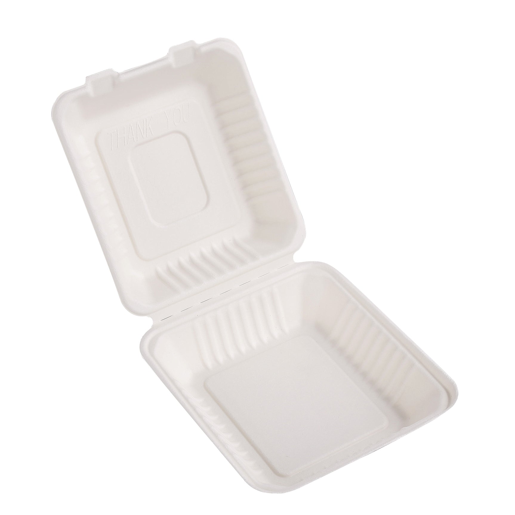 8 Inch Sugarcane Clamshell