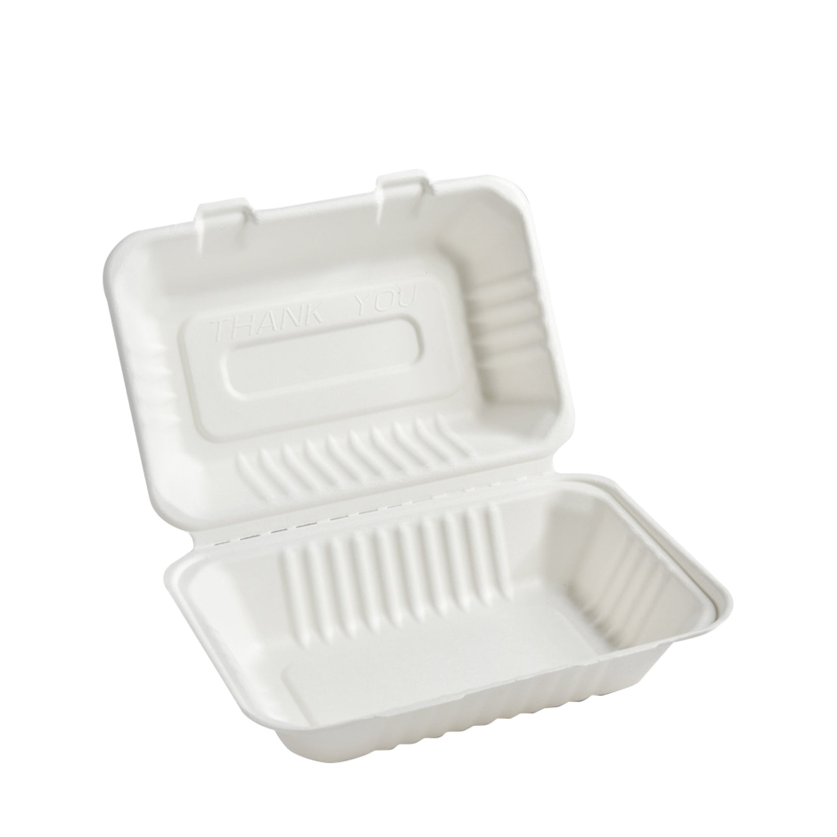 9 x 6 Inch Sugarcane Clamshell