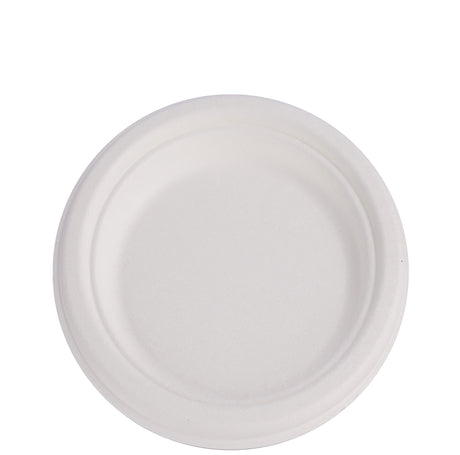 6 Inch Sugarcane Round Plate - Sugarcane