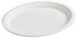 10 x 8 Inch Sugarcane Oval Plate - Sugarcane