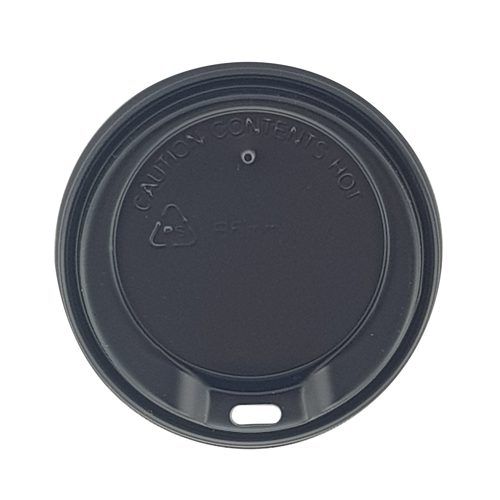 80mm Black Sipper Lid - Hot Cup Lid