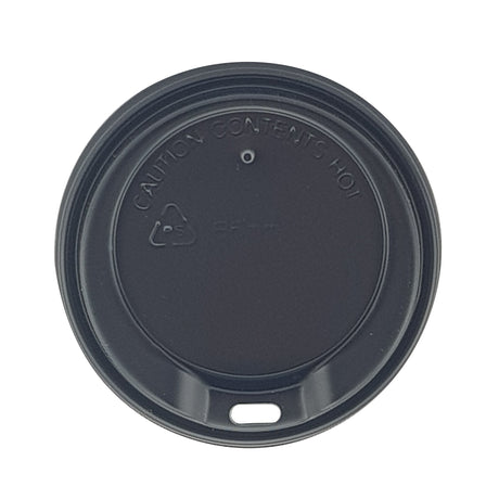 80mm Black Sipper Lid - Hot Cup Lid