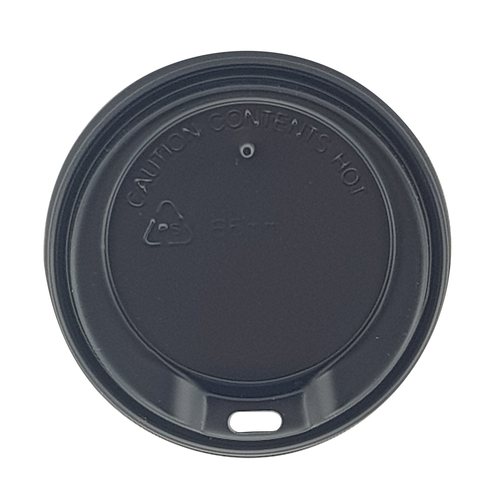 86mm Black Sipper Lid - Hot Cup Lid