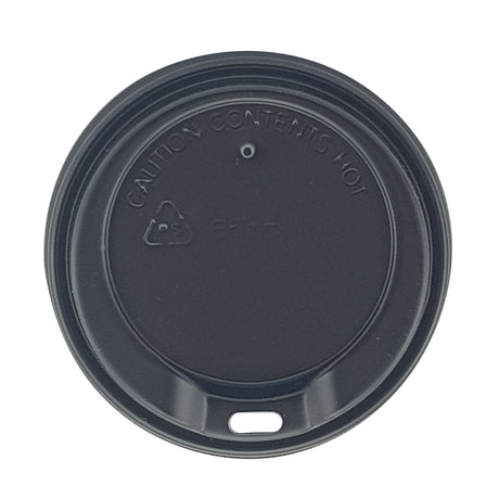 86mm Black Sipper Lid - Hot Cup Lid