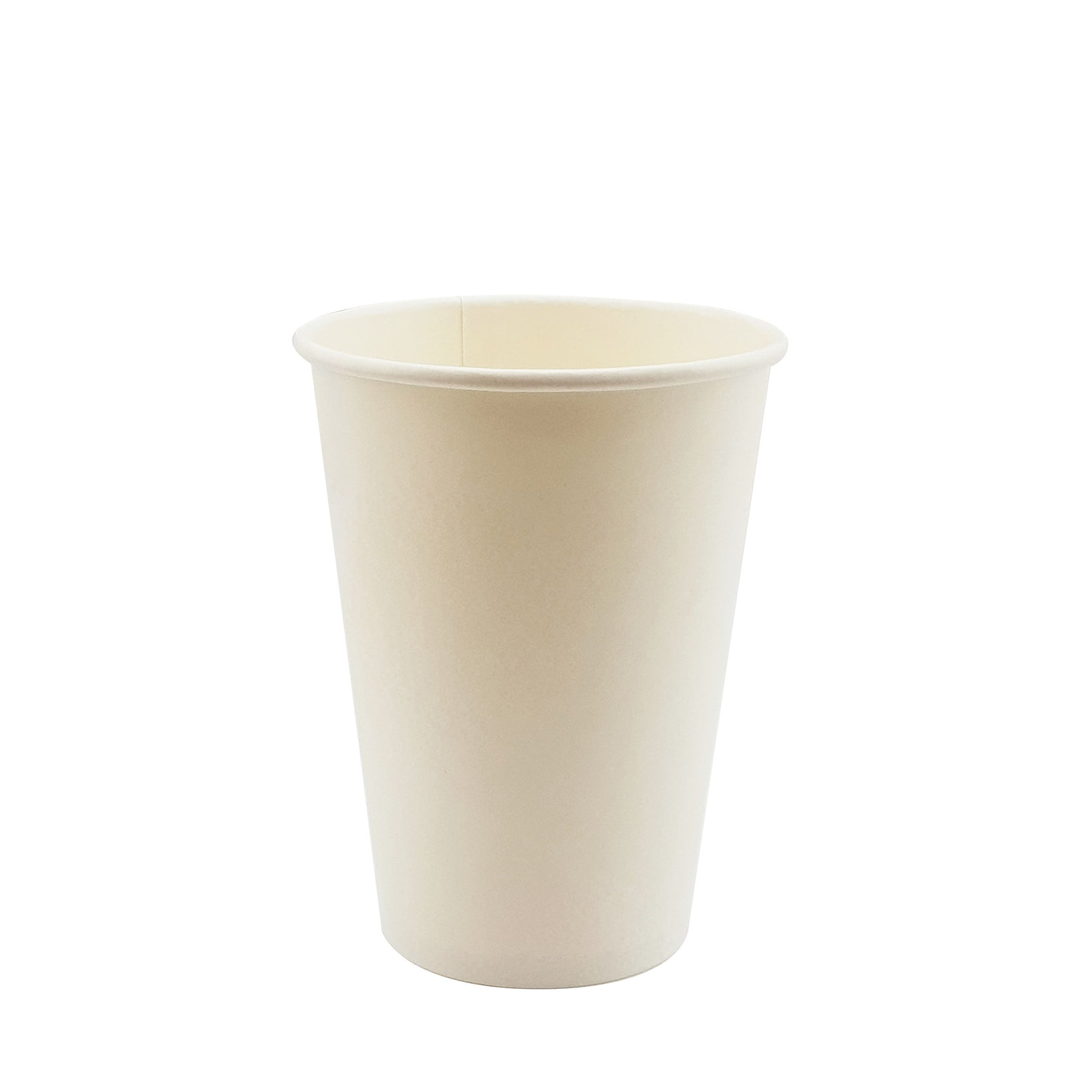 12oz / 86mm White Single Wall Aqueous Coated Cup
