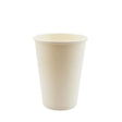 12oz / 86mm White Single Wall Aqueous Coated Cup - Hot Paper Cups