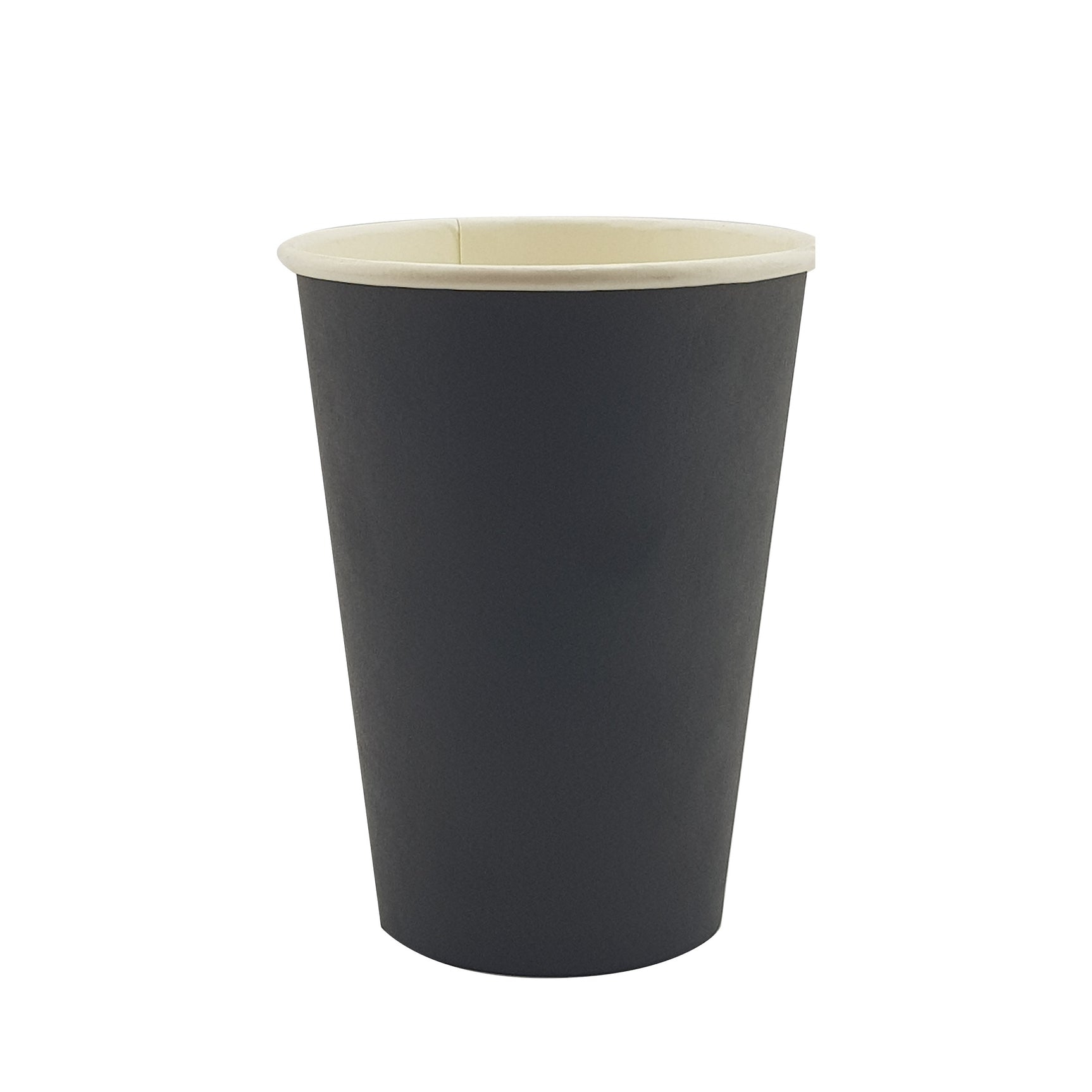 16oz / 86mm Black Single Wall Aqueous Coated Cup