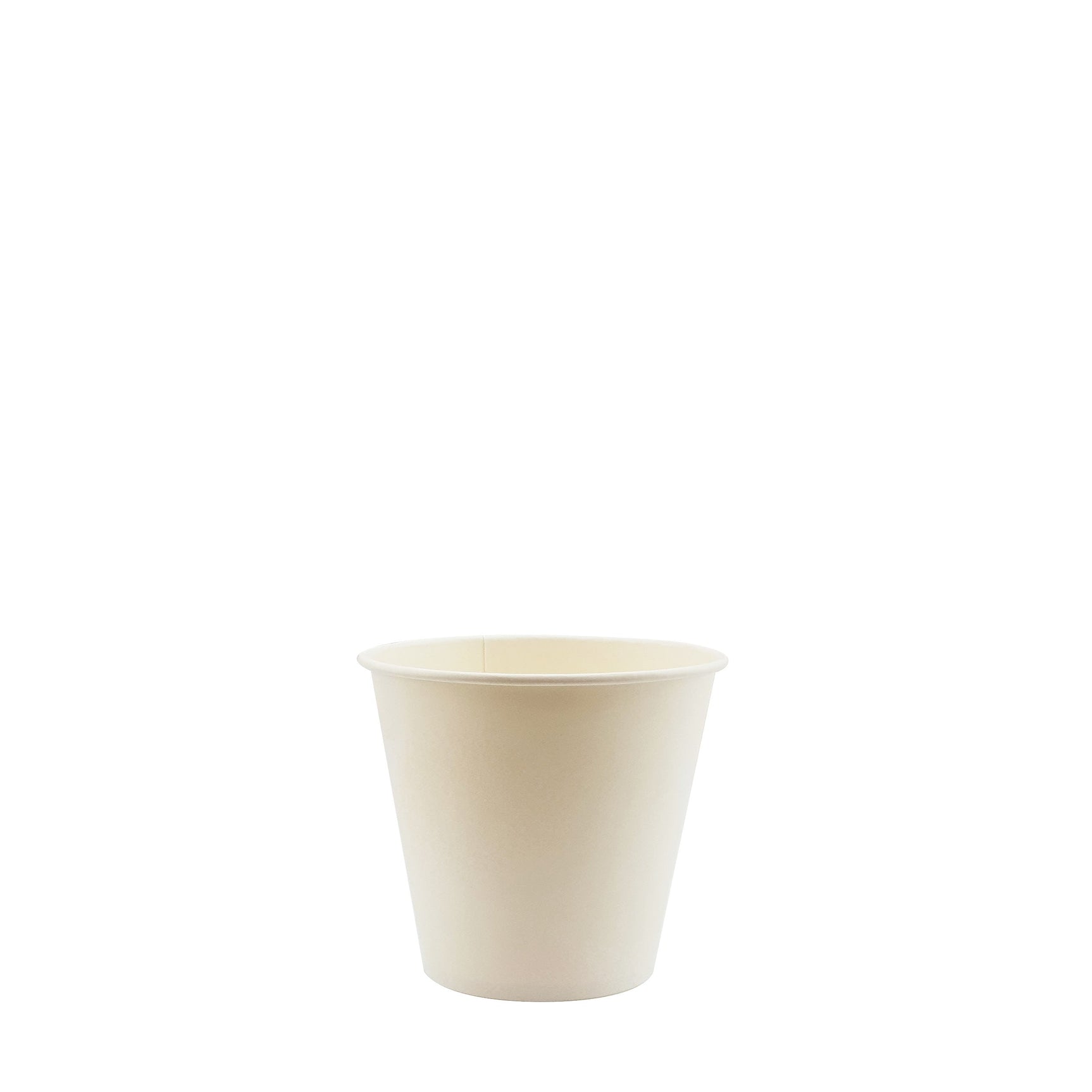 4oz / 62mm White Single Wall Aqueous Coated Cup - Hot Paper Cups