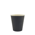 8oz / 90mm Black Single Wall Aqueous Coated Cup - Hot Paper Cups
