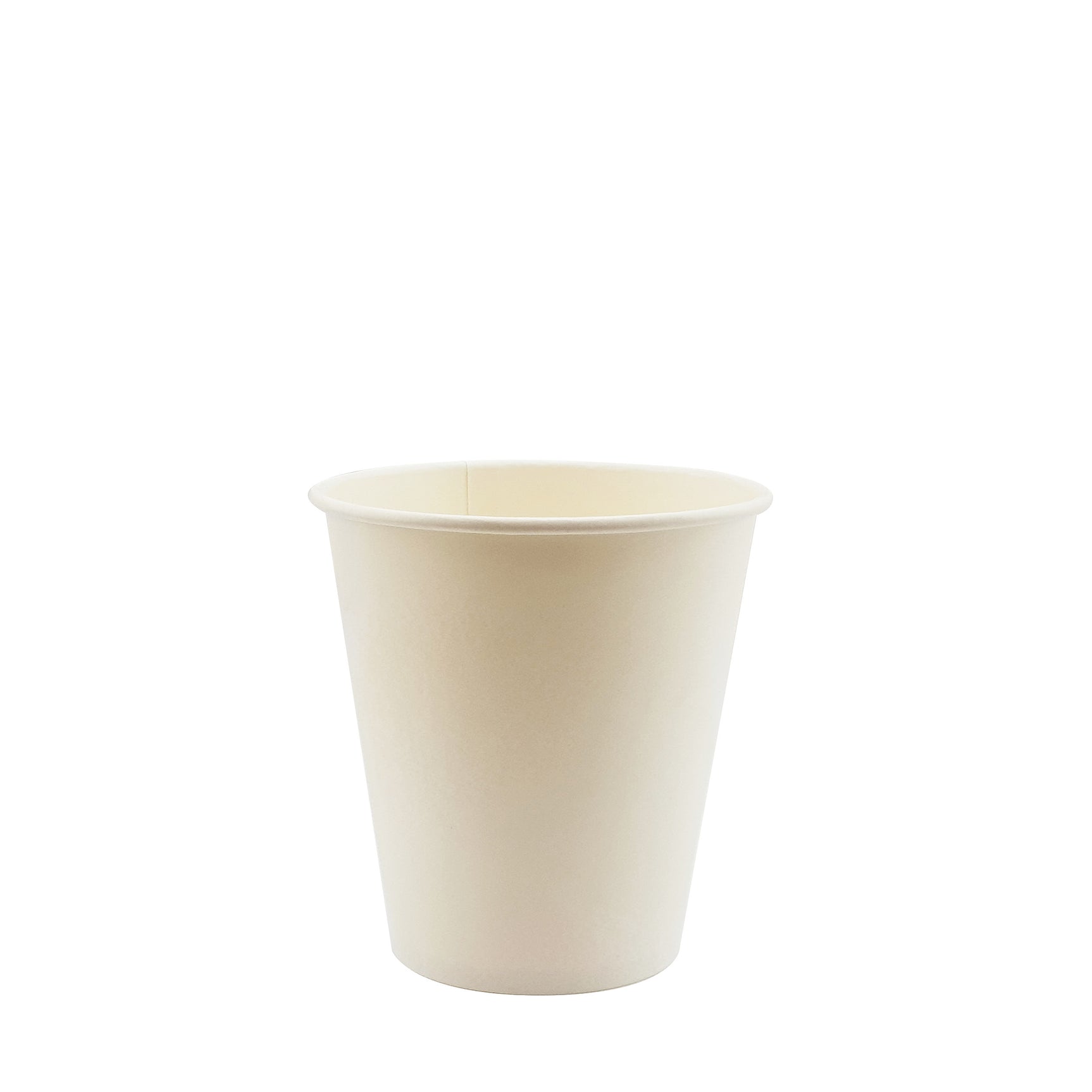8oz / 90mm White Single Wall Aqueous Coated Cup