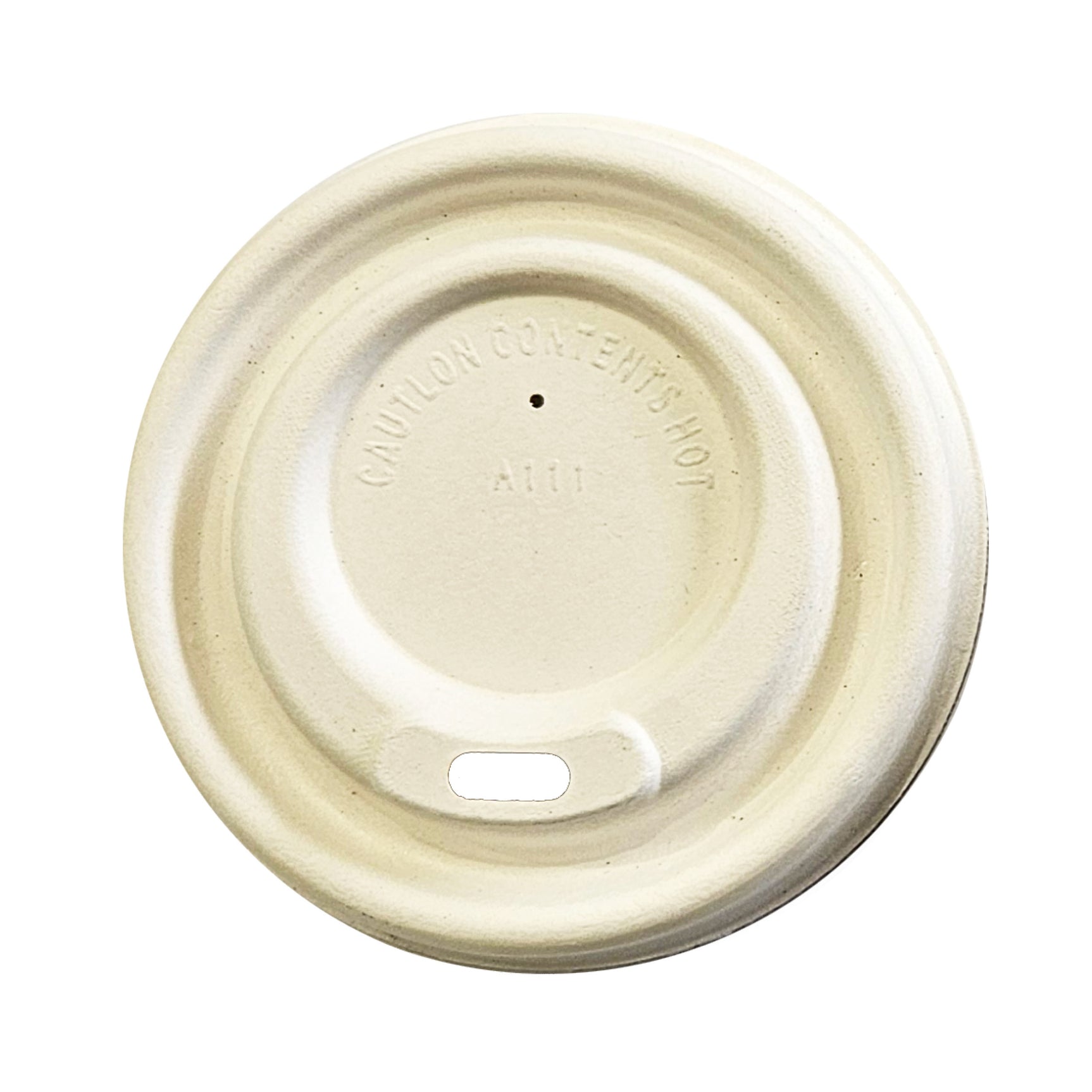 80mm White Cup Fibre Aqueous Coated Lid