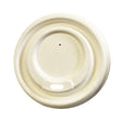 80mm White Cup Fibre Aqueous Coated Lid - Hot Cup Lid